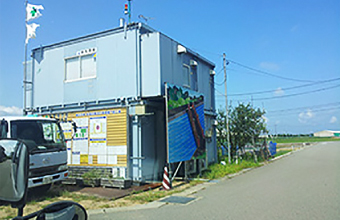 防犯カメラ・監視カメラ施工実例｜河川工事現場