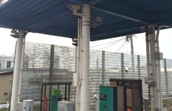 防犯カメラ・監視カメラ施工実例｜高速道路料金所
